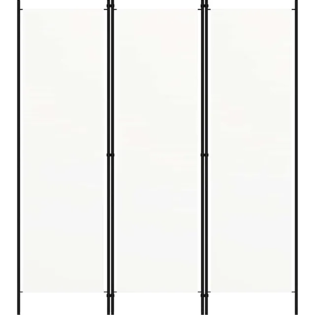 vidaXL Kamerscherm met 3 panelen 150x180 cm wit