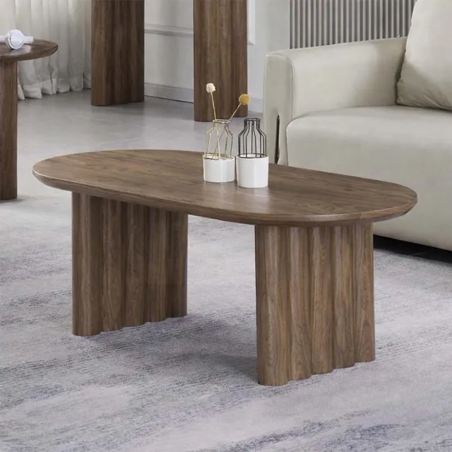 Milton & Oldbrook Salontafel 120 cm Zafra Bruin Eikenfineer