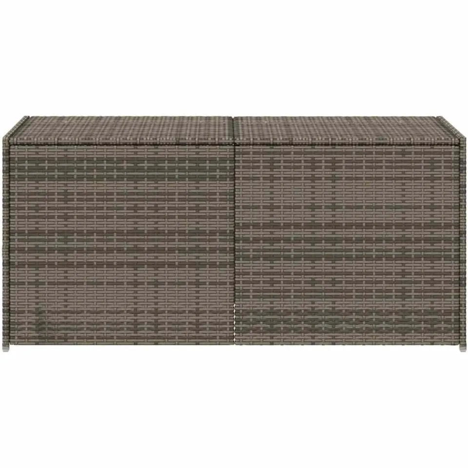 vidaXL Tuinbox 283 L poly rattan grijs, foto 4