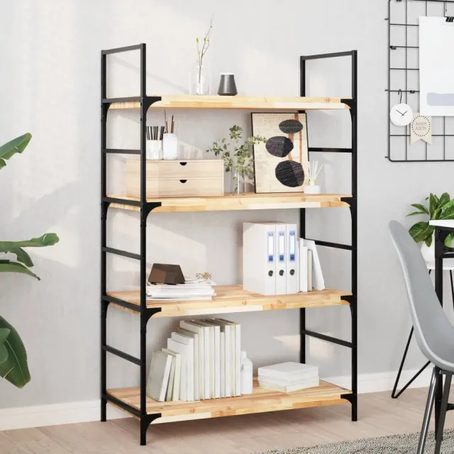 vidaXL Wandschappen 2 st zwevend 100x40x4 cm onbehandeld acaciahout Bruin