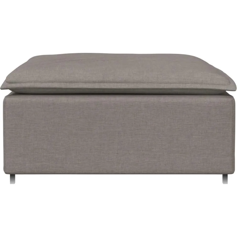 vidaXL Modulaire voetenbank module 100x100x48 cm taupe