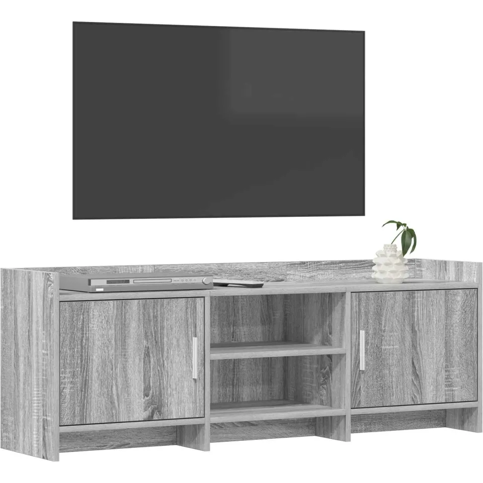 vidaXL TV-kast 130 x 33 x 47 cm Grijs Sonoma Bewerkt hout, foto 3