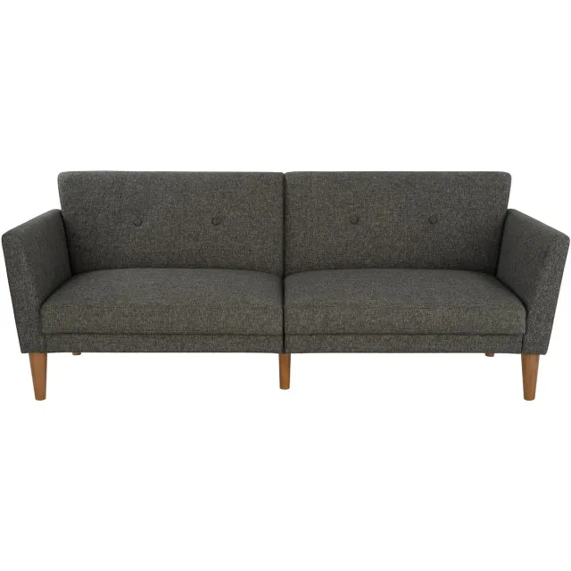 Notio Living Regal-Slaapbank - 3-zits - Grijs Linnen