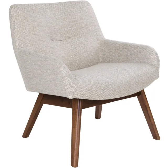 House Nordic Lounge Stoel London Zand/Walnoot