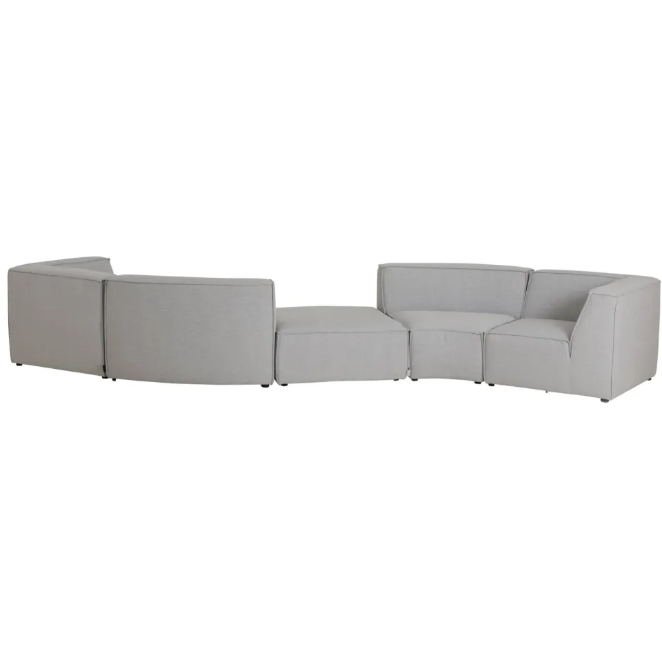 NOUS Living Newton 4-zitsbank lichtgrijs, foto 3