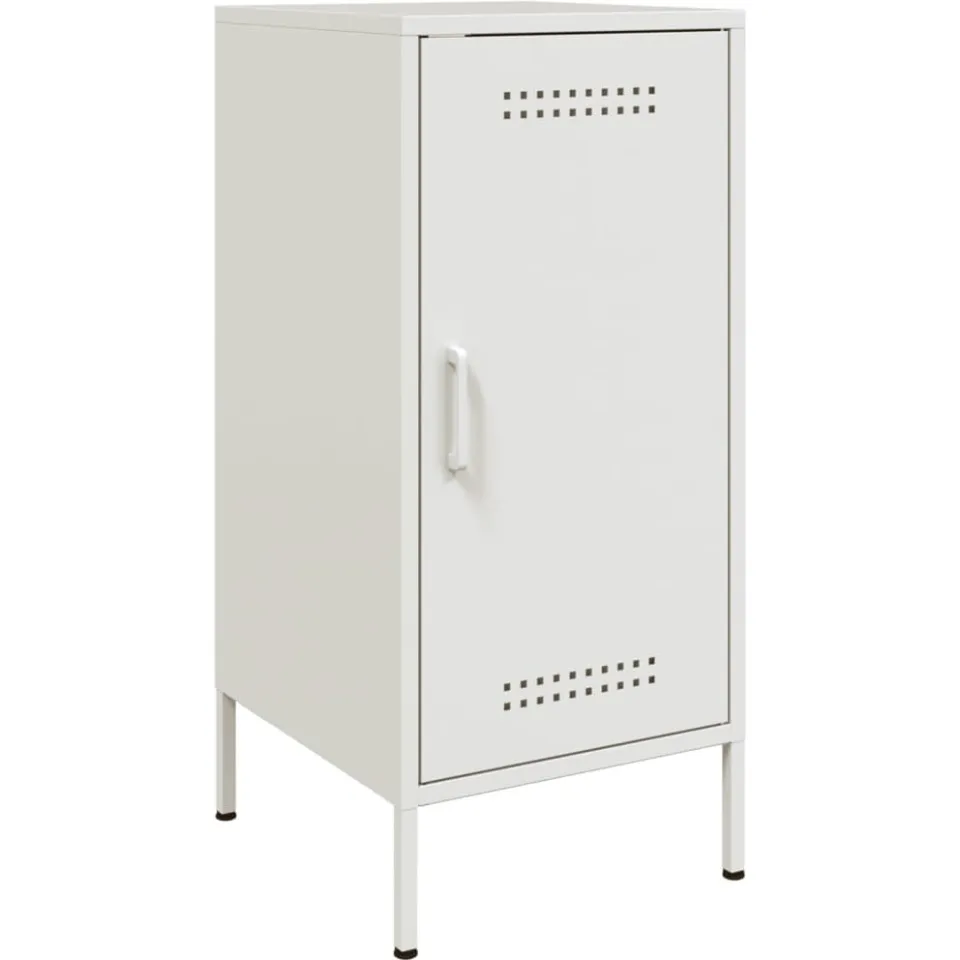 vidaXL Dressoirs 2 st 36x39x79 cm staal wit, foto 4