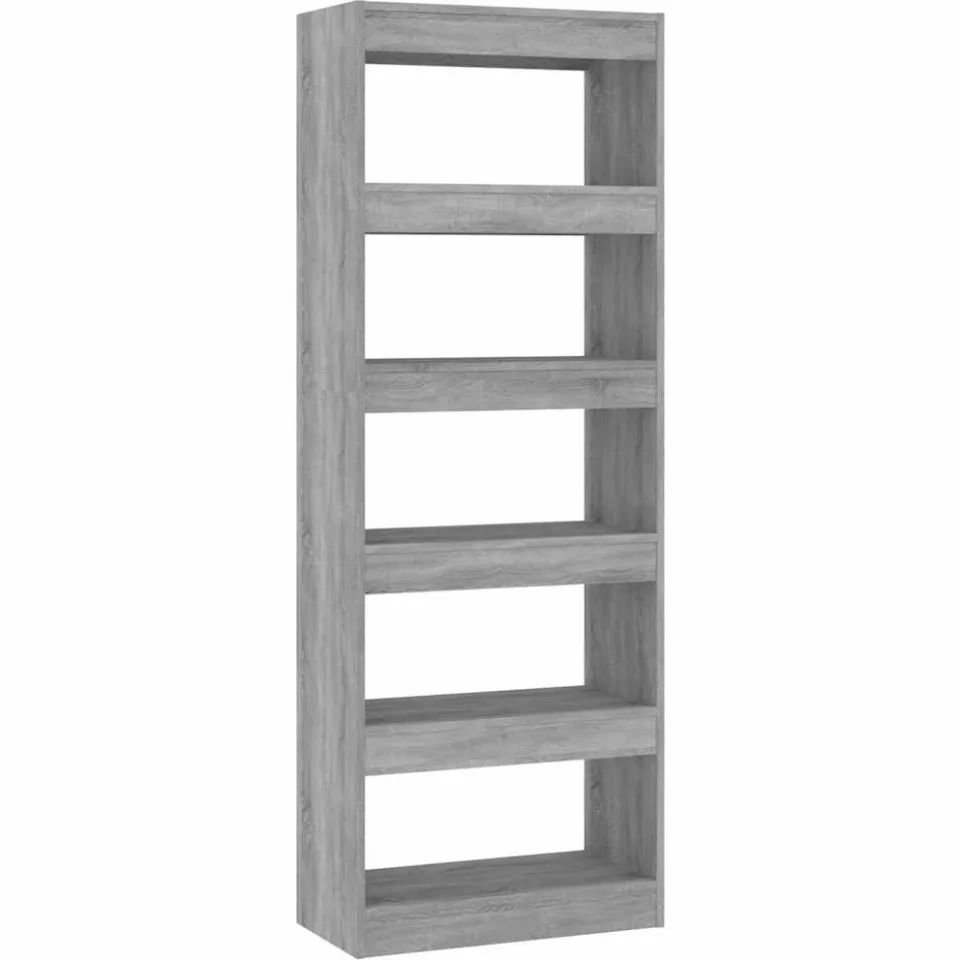 vidaXL Boekenkast/kamerscherm 60x30x166 cm bewerkt hout grijs sonoma
