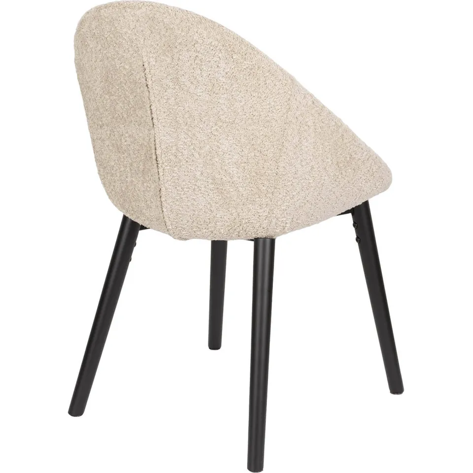 Dutchbone Fenna eetkamerstoel beige, foto 5