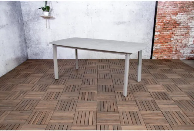 SenS-Line Tuintafel Siena Deens ovaal keramiek 180x95 cm - Lichtgrijs