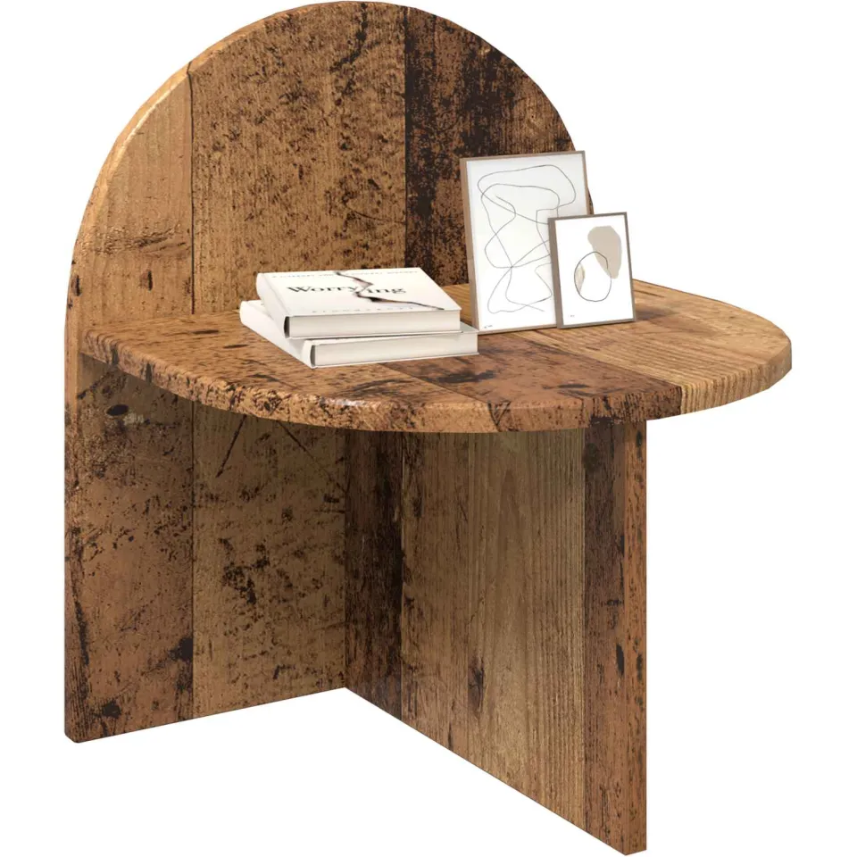 vidaXL Nachtkastje Oud hout 40 x 35,5 x 45,5 cm Geconstrueerd hout Bruin