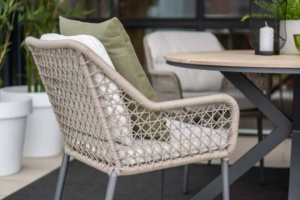 Garden Impressions Toledo dining fauteuil taupe, foto 4