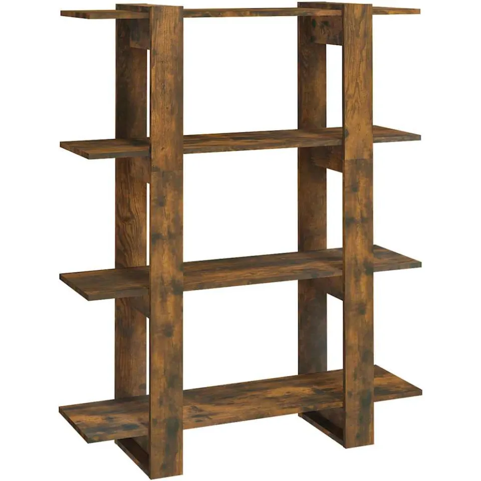 vidaXL Boekenkast/kamerscherm 100x30x123,5 cm gerookt eikenkleurig Bruin