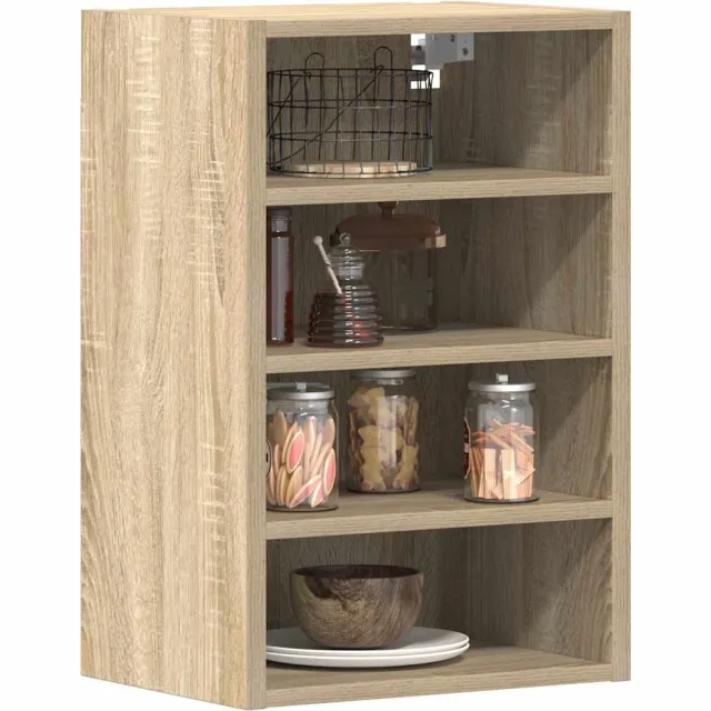 vidaXL Bovenkast Riga 40x29,5x60 cm bewerkt hout sonoma eikenkleurig Bruin