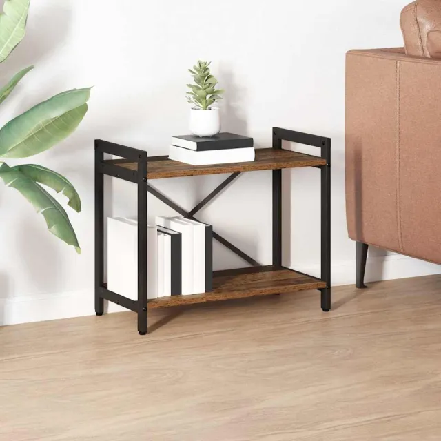 vidaXL Boekenkast 60 x 30 x 50 cm Bewerkt hout Oud hout bruin, foto 2