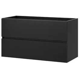 Tiger Wastafelonderkast Condo 100cm - Zwart Mat - Met 2 Lades