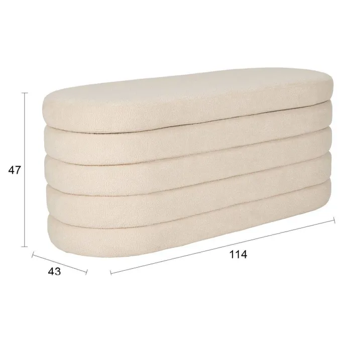 Housecraft Living Zuma bankje beige, foto 2