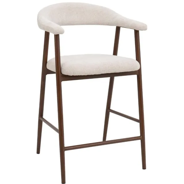 Giga Meubel Mila barkruk beige walnoot, foto 2