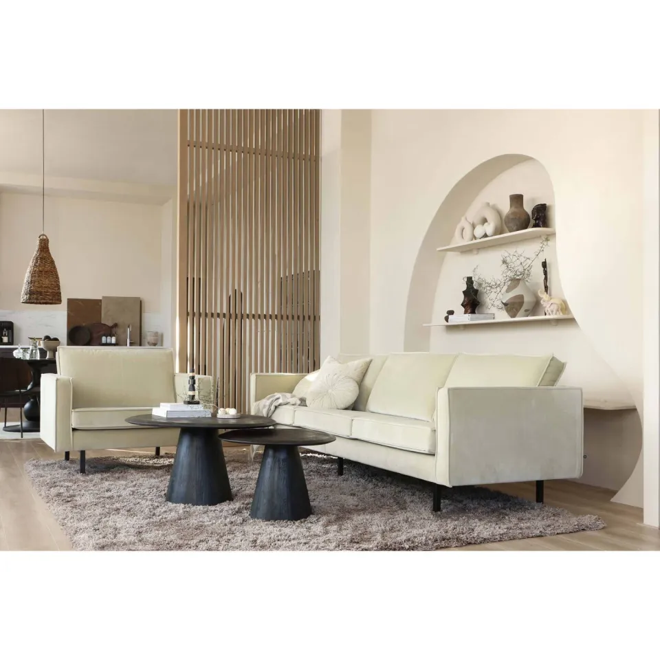 WOOOD Posture Salontafel - Hout - Zwart - 42x70x59, foto 3