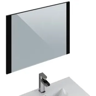 T-bath Badkamermeubelset Milenio Zwart Mat Gelakt 80cm, foto 3