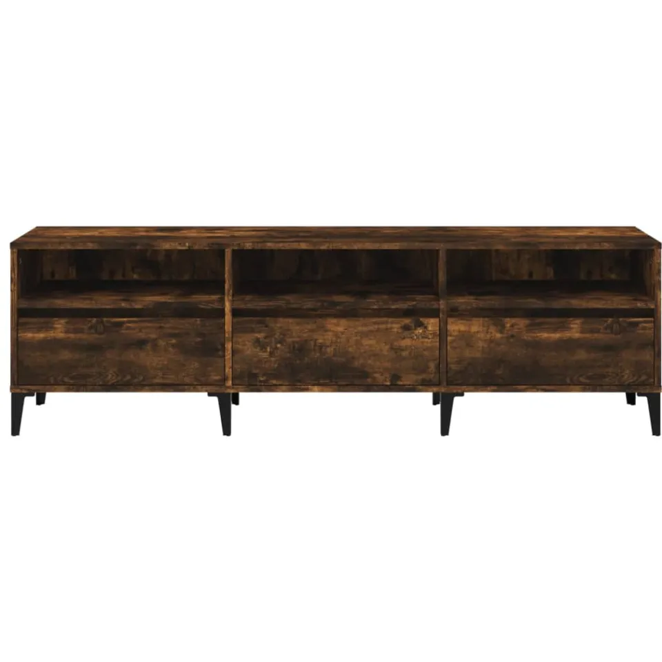 vidaXL Tv-meubel 150x30x44,5 cm bewerkt hout gerookt eikenkleurig, foto 3