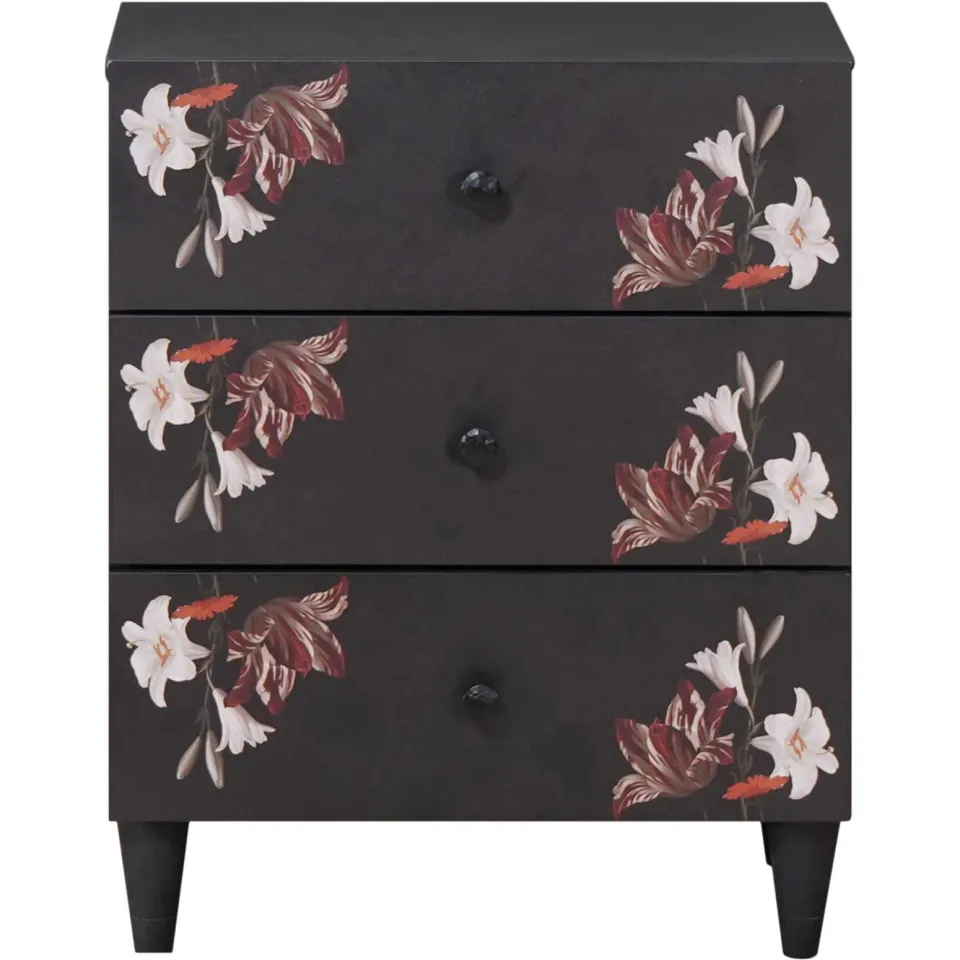 vidaXL Nachtkastje Multikleur 50 x 33 x 60 cm Massief Mango Hout meerkleurig, foto 3