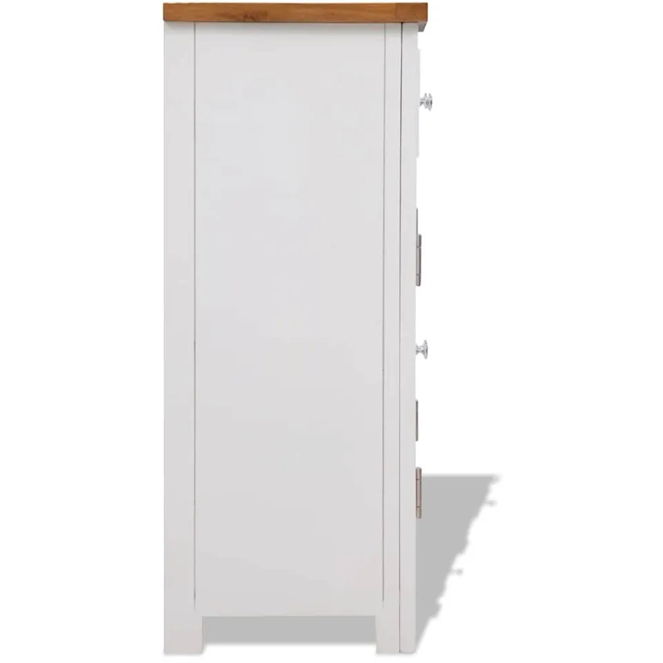 vidaXL Dressoir 90x33,5x83 cm massief eikenhout, foto 4
