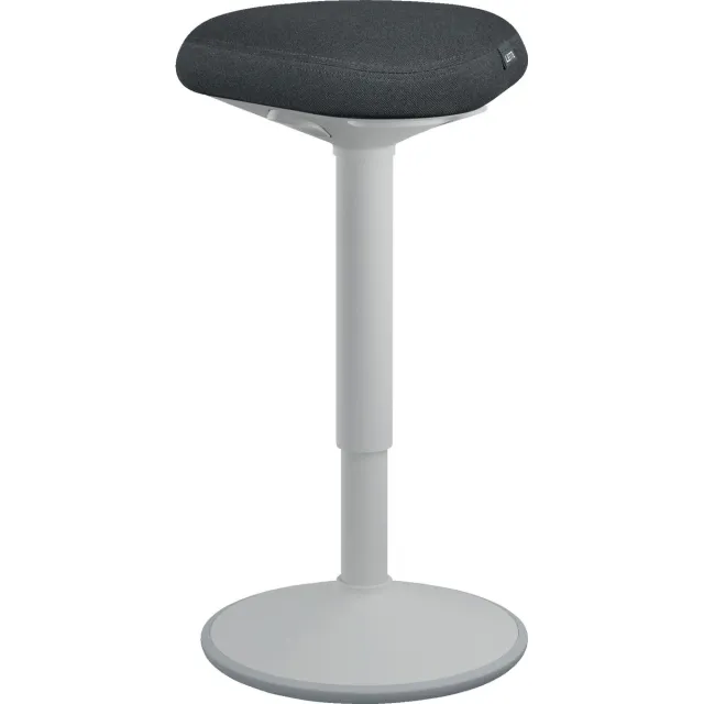 Leitz Ergo Active Zit Sta Kruk met Comfortzitting - Bureaukruk - Ergonomische Kruk - Grijs