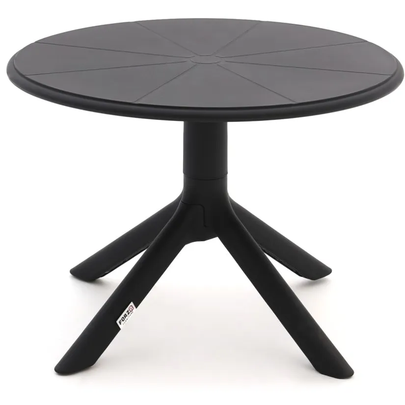 Forza Furniture Forza Rieti lounge tuintafel ø60cm (h:43,5cm) zwart, foto 3