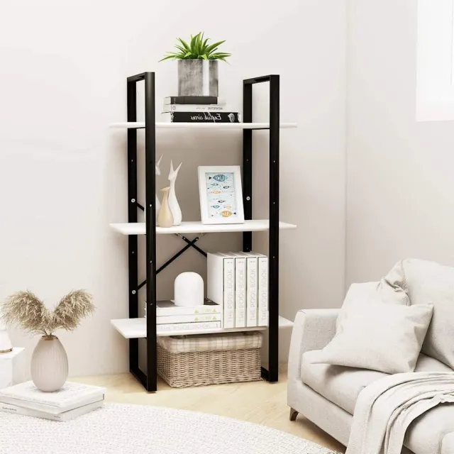 vidaXL Opbergrek 60x30x105 cm massief grenenhout wit, foto 2