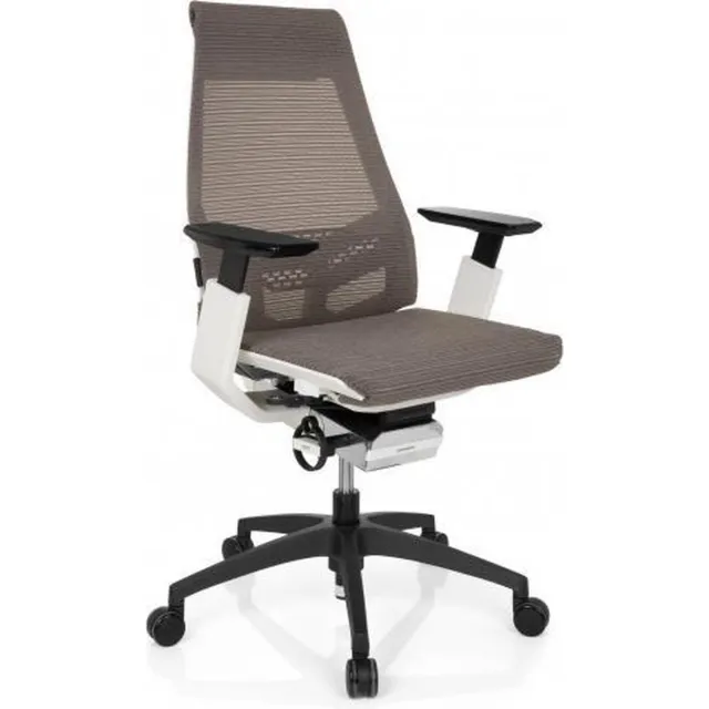 hjh office Bureaustoel GENIDIA SMART WHITE netstof grijs hjh OFFICE Grijs/Wit