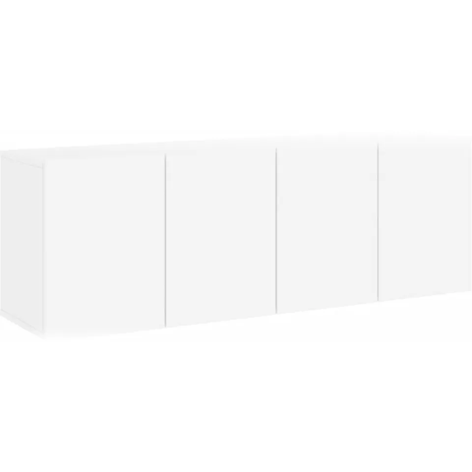 vidaXL Tv-meubels 2 st wandgemonteerd 60x30x41 cm wit