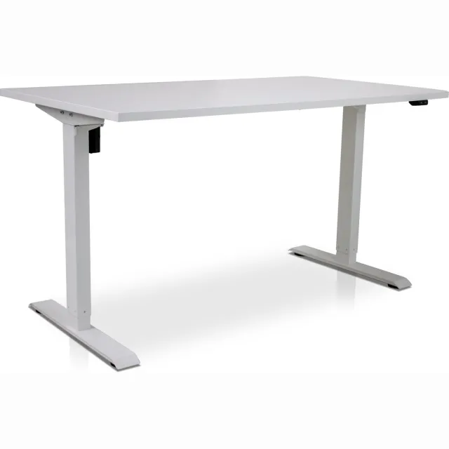 Multi Ratio Zit-sta bureau elektrisch verstelbaar - MRC EASY | 120 x 80 cm | inclusief stekkerdoos en kabelklemmen | frame wit - blad wit Wit frame