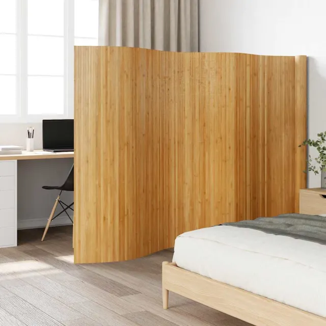 vidaXL Kamerscherm breedte 600 cm hoogte 165 cm bamboe naturel Bruin