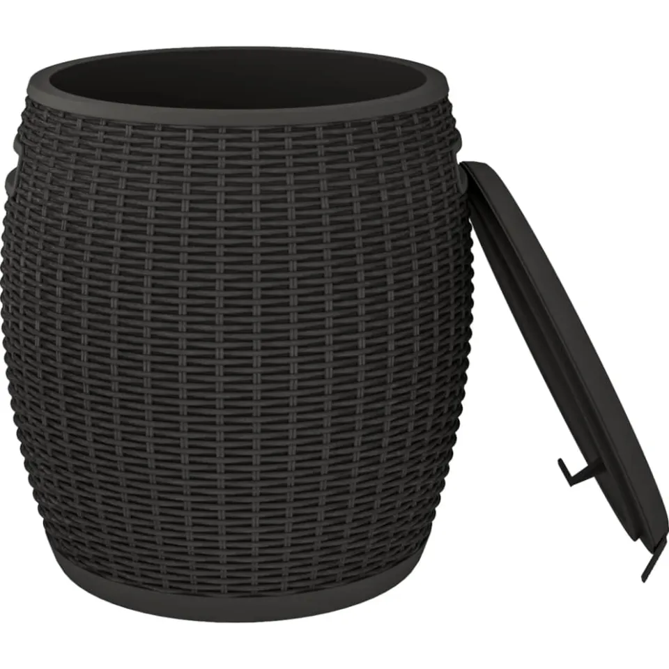 vidaXL Tuinbox 4-in-1 polypropeen zwart, foto 3