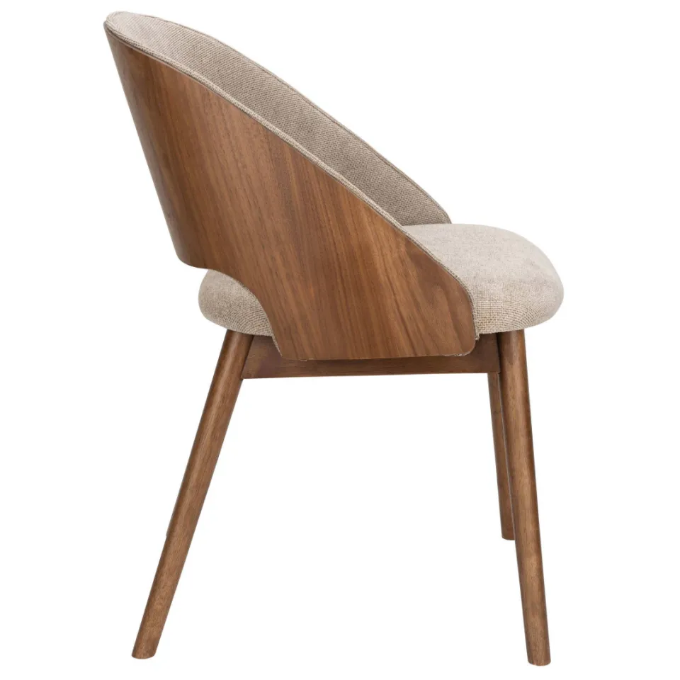 Dutchbone Velore eetkamerstoel beige, foto 3