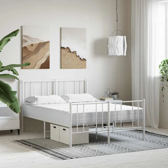 vidaXL Schuimmatras hardheid H2 H3 140x220 cm wit