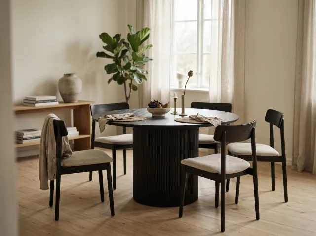 Mobistoxx LARUSSO ronde eettafel donkerbruin