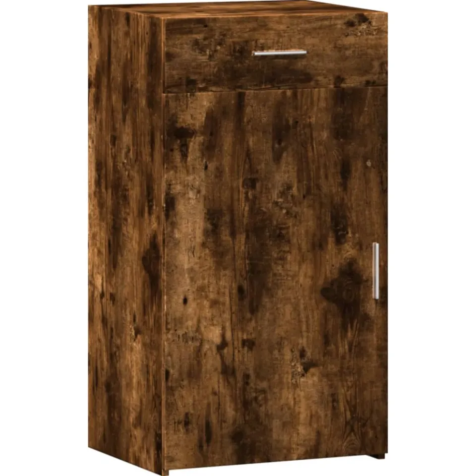 vidaXL Dressoir 50x42,5x93 cm bewerkt hout gerookt eikenkleurig, foto 3