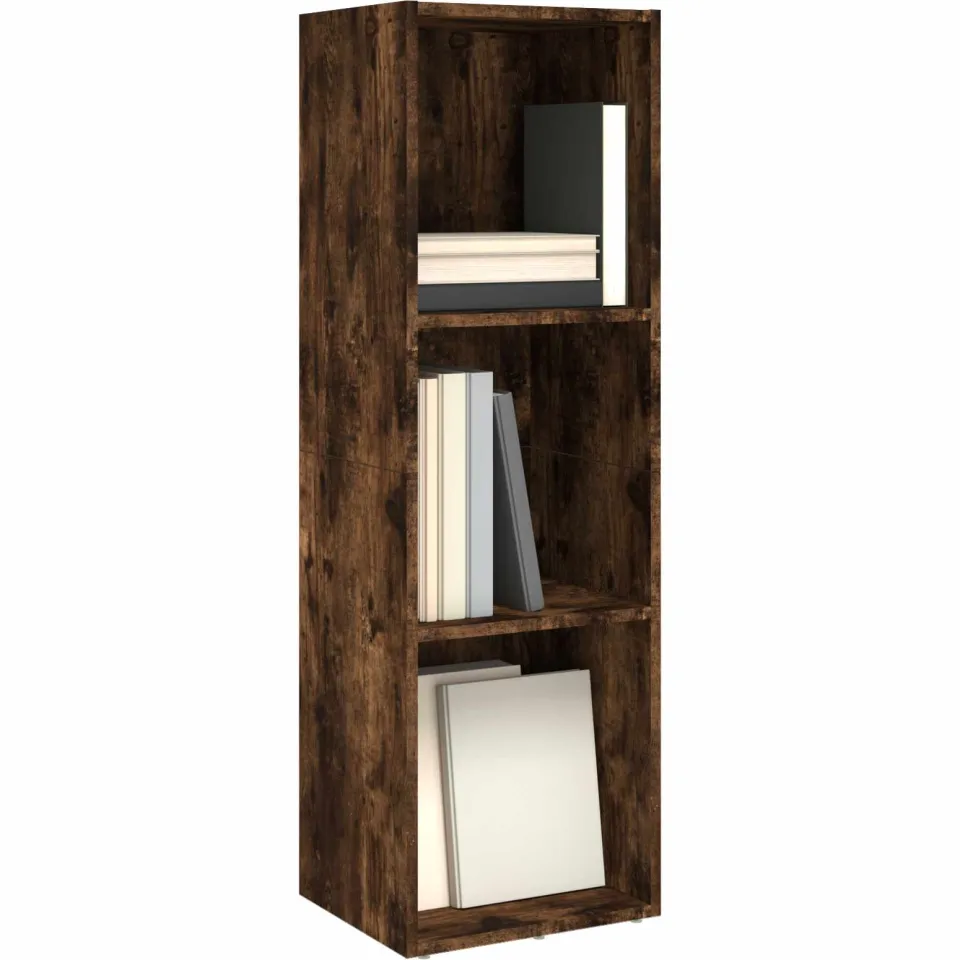 vidaXL Boekenkast / tv-meubel 36x30x114 cm bewerkt hout gerookt eiken Bruin