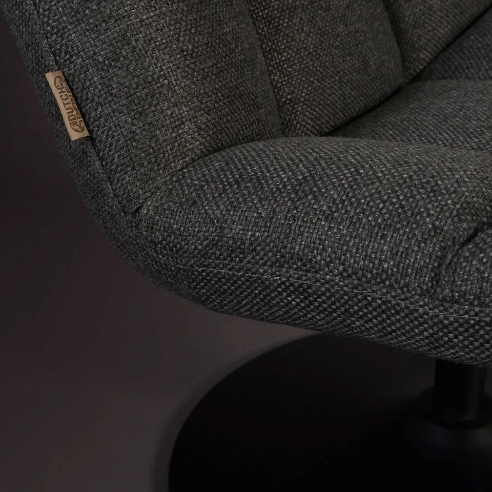 Dutchbone fauteuil Bar Lounge donkergrijs, foto 6