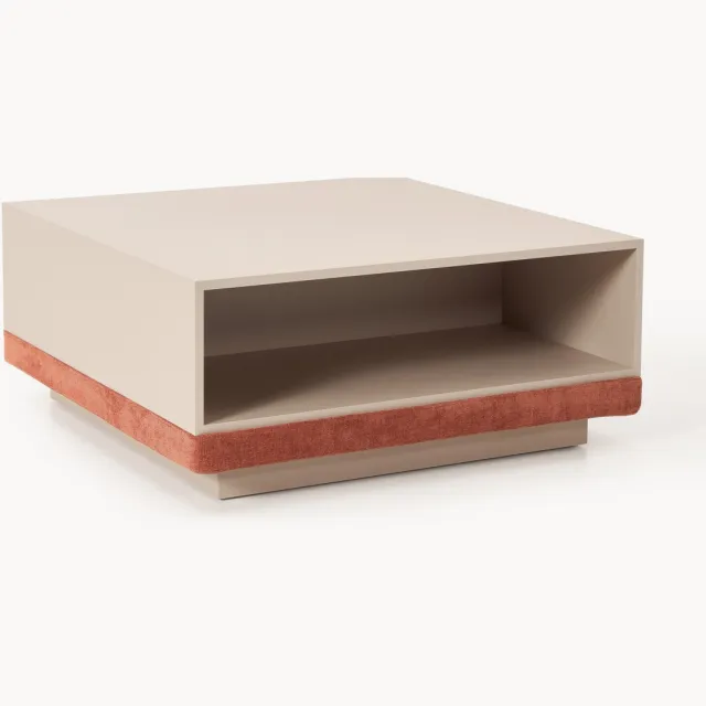 Westwing Collection Salontafel Colin Beige, Wijnrood