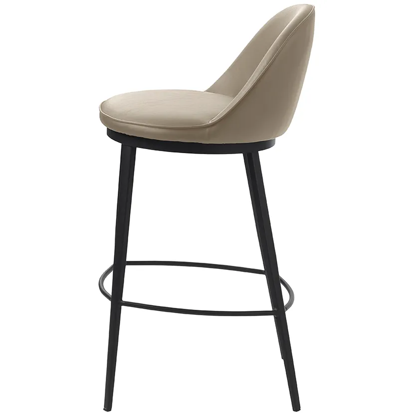 Olivine Lou barkruk kunstleer taupe - 68 cm, foto 4
