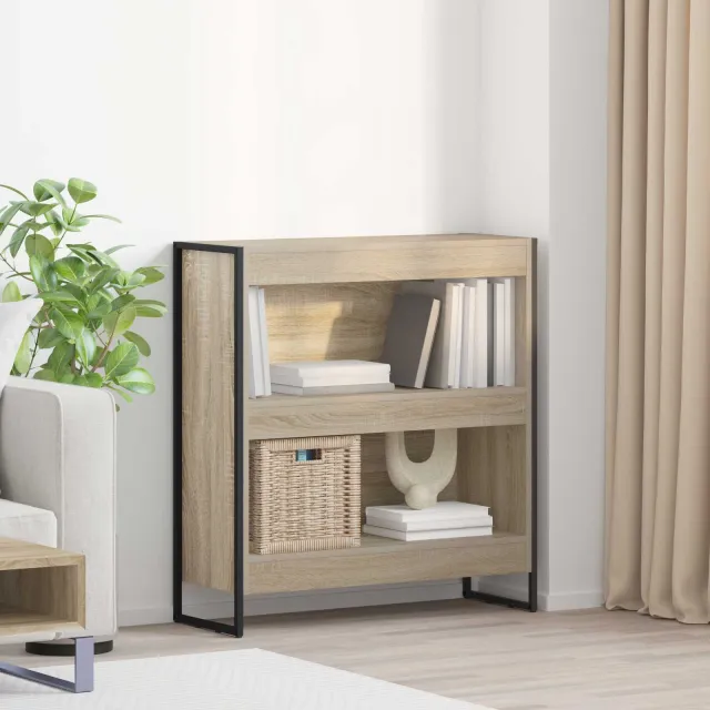 vidaXL Boekenkast 80 x 30 x 86,5 cm Bewerkt hout Sonoma bruin, foto 2