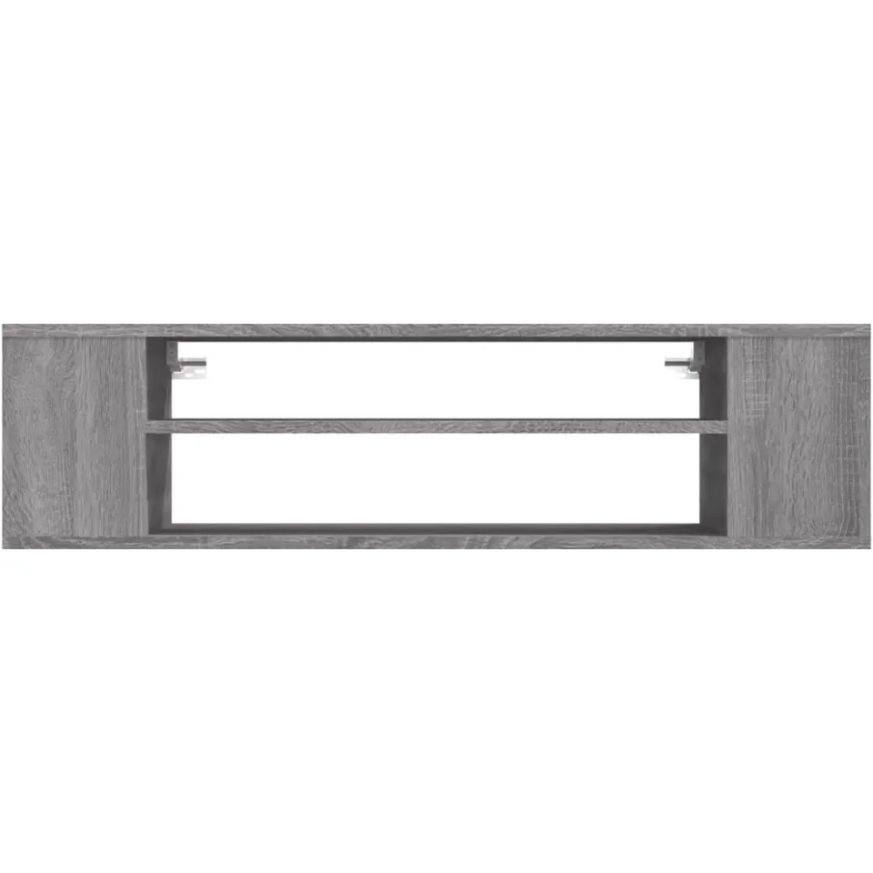 vidaXL Tv-hangmeubel 100x30x26,5 cm bewerkt hout grijs sonoma eiken
