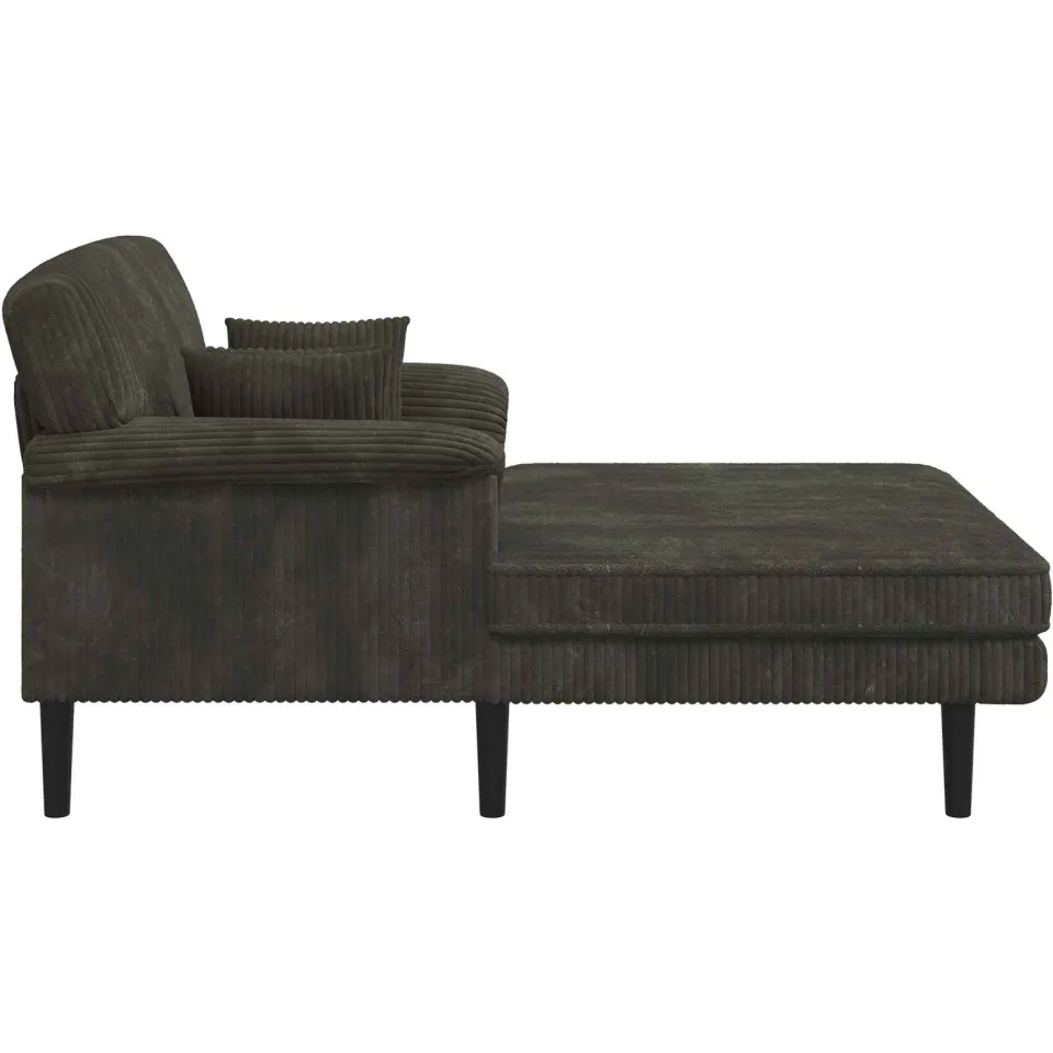 vidaXL Chaise longue Antraciet Katoenen stof, foto 4