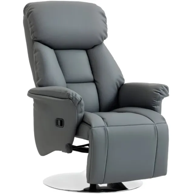 GranMaison Relaxfauteuil - Relaxzetel - Relaxstoel - Fauteuil - Stoel - Met armleuning - Voor één Persoon - Grijs