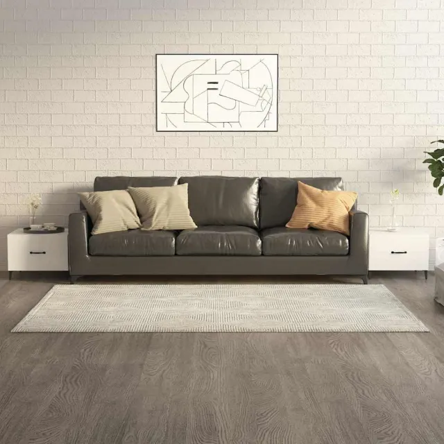 vidaXL Salontafels 2 st met metalen poten 50x50x40 cm hoogglans wit, foto 2