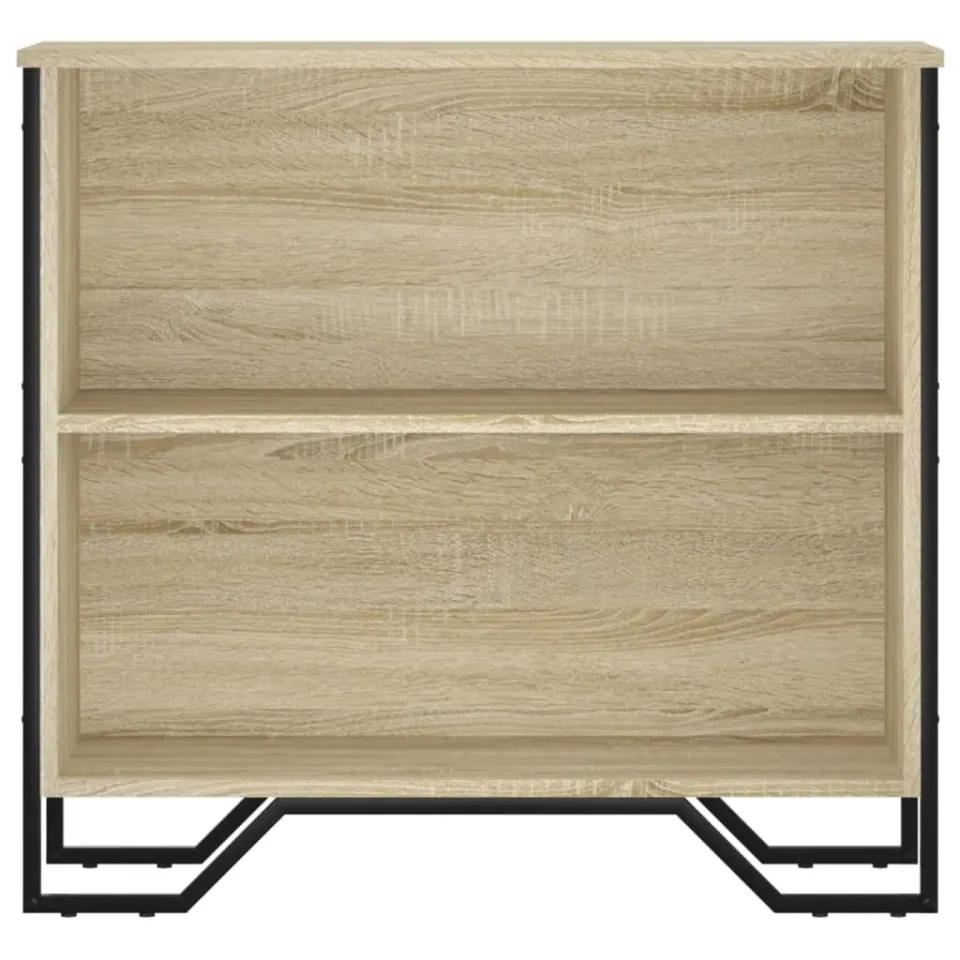 vidaXL Boekenkast 80x31x74,5 cm bewerkt hout sonoma eikenkleurig, foto 4