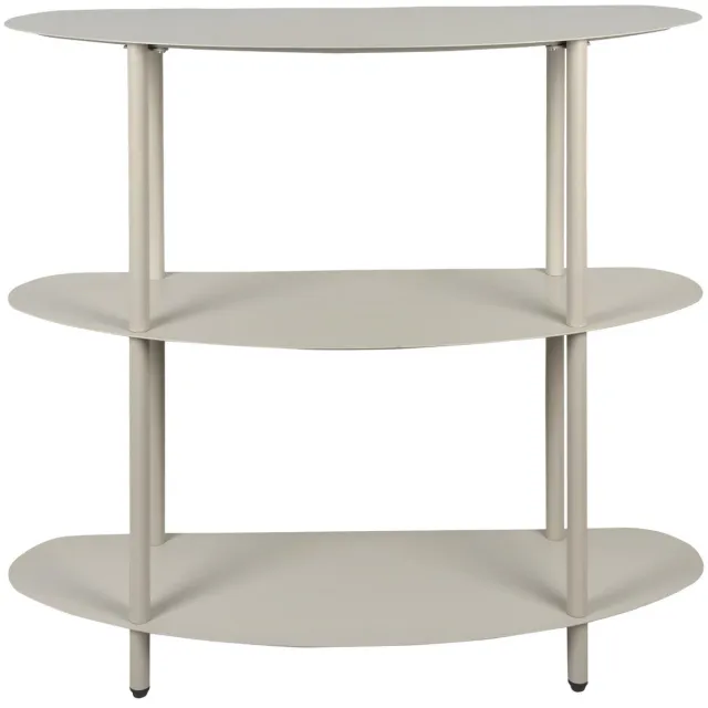 Leitmotiv Side table Riqueza - Warmgrijs - 90x28x82cm - Modern