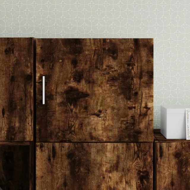 vidaXL Wandkast 45x42,5x40 cm bewerkt hout gerookt eikenkleurig Bruin